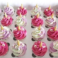 Indlæs billede til gallerivisning Bestil enhjørningcupcakes/ Unicorn cupcakes fra Snirkleriet