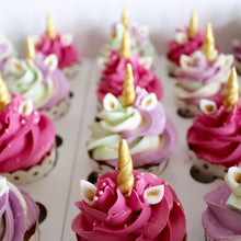 Indlæs billede til gallerivisning Bestil enhjørningcupcakes/ Unicorn cupcakes fra Snirkleriet
