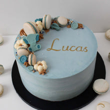 Indlæs billede til gallerivisning Bestil en personliggjort, fondant-fri kage fra Snirkleriet i Århus til f.eks. barnedåb eller babyshower
